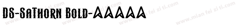 DS-SaThorn Bold字体转换